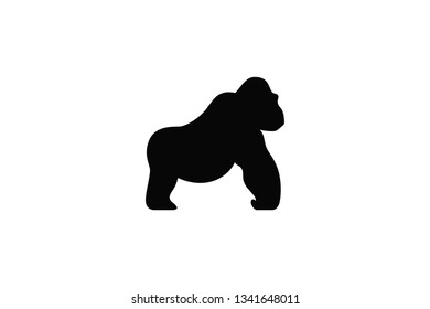 Silhouette of Gorilla