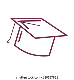 silhouette graduation cap tool to traditional ceremony