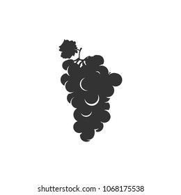 silhouette of grapes