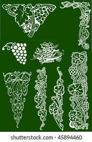 Silhouette Grapes illustration