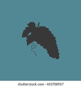 silhouette of grapes. Vector illustration.