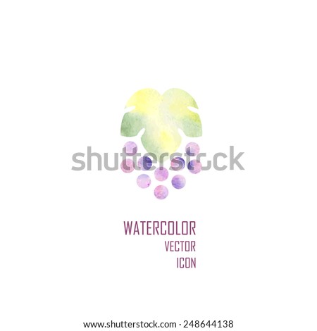 silhouette of grapes. Vector illustration