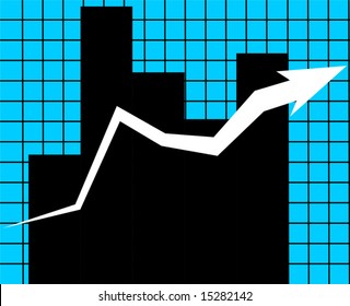 silhouette of graph 	
