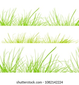 Silhouette of grass. Vector