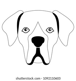 Silhouette of a great dane avatar