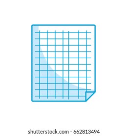 silhouette grid sheet to study and write activities