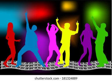 Silhouette - Group of people