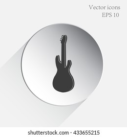 Silhouette of guitar
