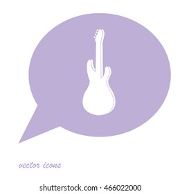 Silhouette of guitar