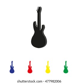 Silhouette of guitar