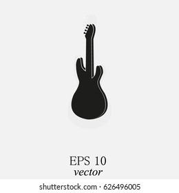 Silhouette of guitar