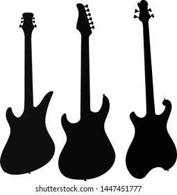 Silhouette Guitars And Double Bass