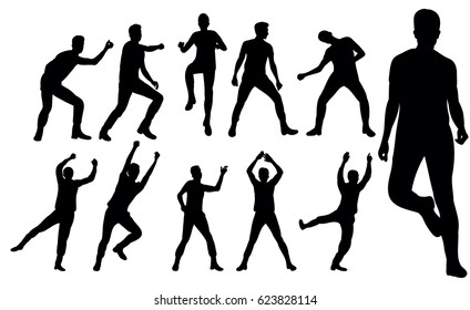 silhouette guy dance collection