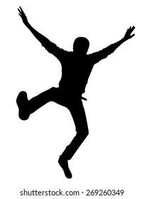 100,999 Silhouette Jumping Man Images, Stock Photos & Vectors ...