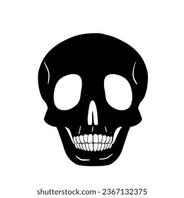 Silhouette of Hallowen icon illustration vector design October