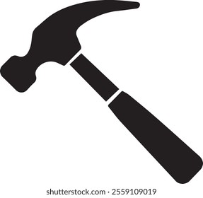 Silhouette Hammer icon vector logo