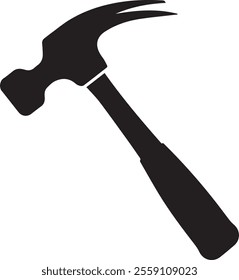 Silhouette Hammer icon vector logo