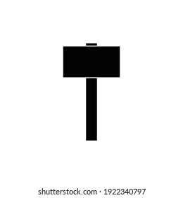 silhouette of a hammer vector icon