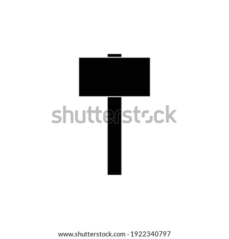 silhouette of a hammer vector icon