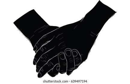 silhouette hand