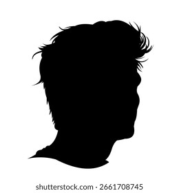 Silueta de un hombre guapo