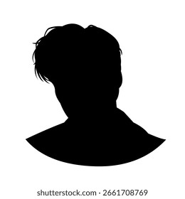 Silhouette eines hübschen Mannes