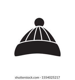 silhouette of hat winter accessory isolated icon vector illustration design