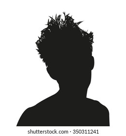 Silhouette of a head