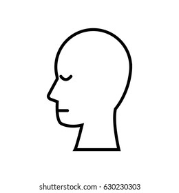 silhouette head human people image outline