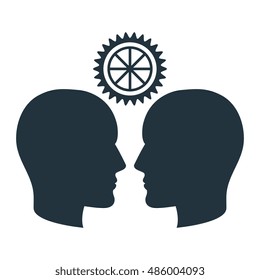silhouette head idea think creativity design