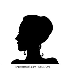 Silueta Rostro Mujer Images, Stock Photos & Vectors | Shutterstock