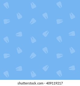Silhouette of a healthy tooth design flat. Teeth whitening, dental healthy tooth, medical health oral, medicine dentist, hygiene and clean tooth human vector illustration. Simple seamless pattern