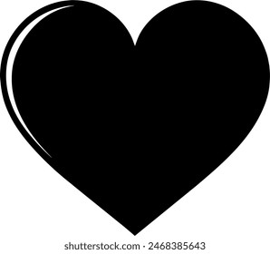 silhouette of a heart love