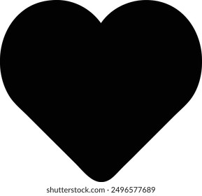 A silhouette heart shape design