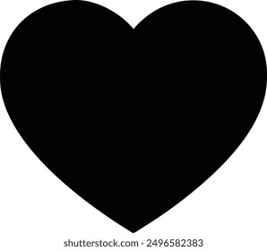 A silhouette heart shape design