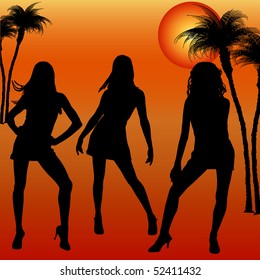 Silhouette heat dancer