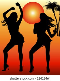 Silhouette heat dancer