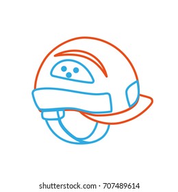silhouette helmet equipment to industry service construction