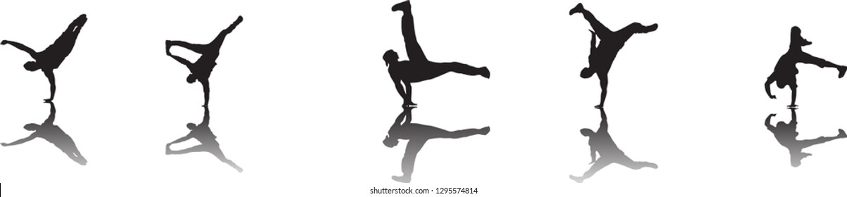 silhouette, hip hop, ballet, ballroom, pole dance