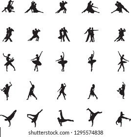 silhouette, hip hop, ballet, ballroom, pole dance