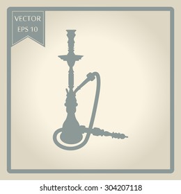  silhouette of a hookah 