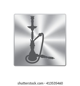 silhouette of a hookah