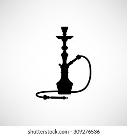 Silhouette Of A Hookah - Vector Icon