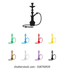 silhouette of a hookah - vector icon