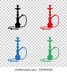 silhouette of a hookah  - vector icon