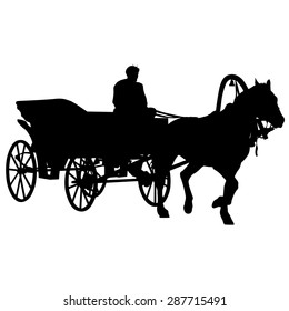 3,536 Horse and cart silhouette Images, Stock Photos & Vectors ...