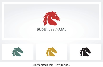 Silhouette Of A Horse Logo