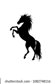 silhouette horse vector 