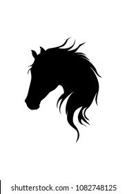 silhouette horse vector 