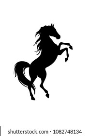 silhouette horse vector 